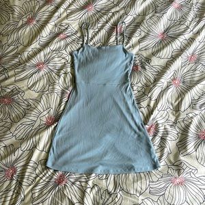 Free people light blue tight mini dress. Size S.